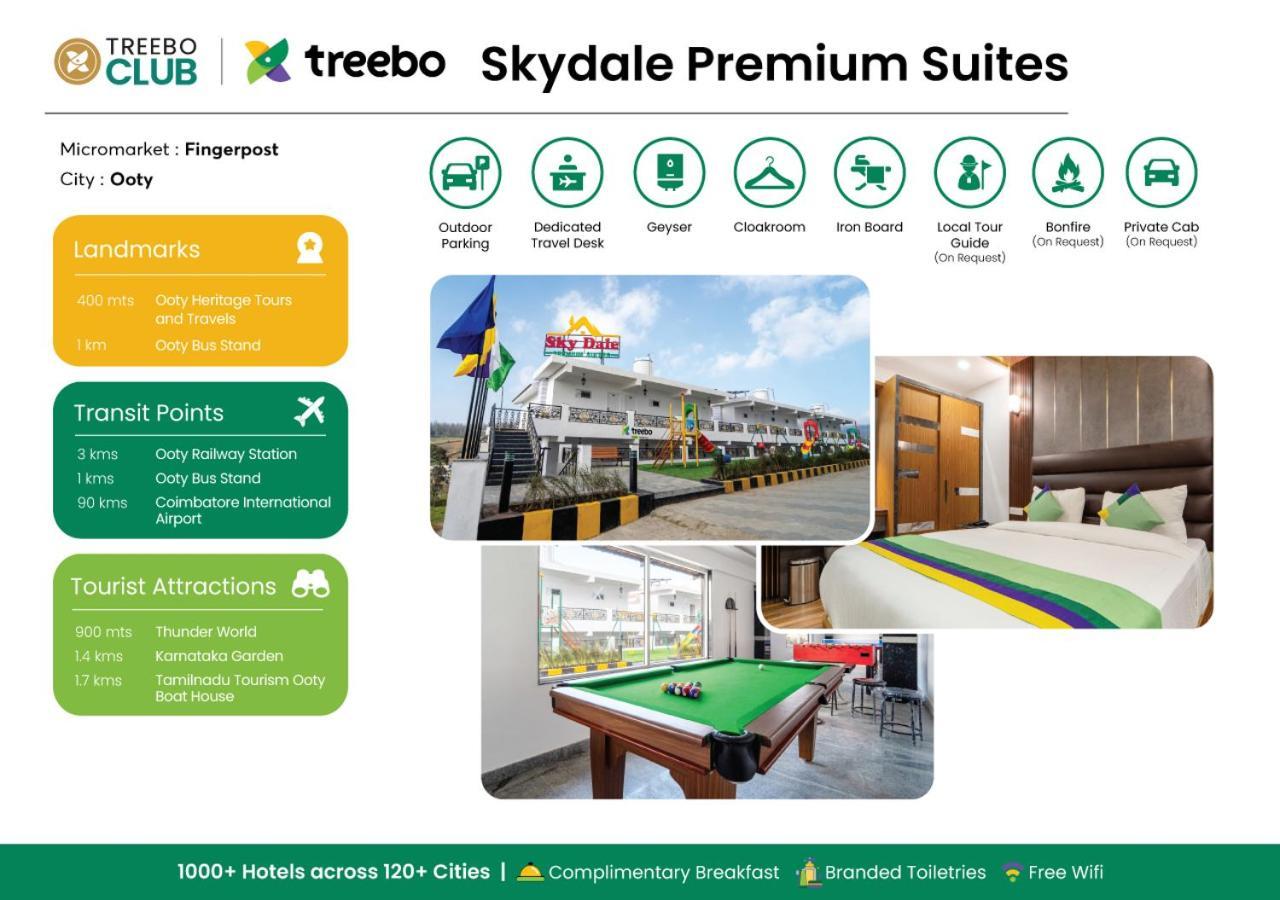 Treebo Skydale Premium Suites, 1500 Mtrs From Ooty Lake מראה חיצוני תמונה